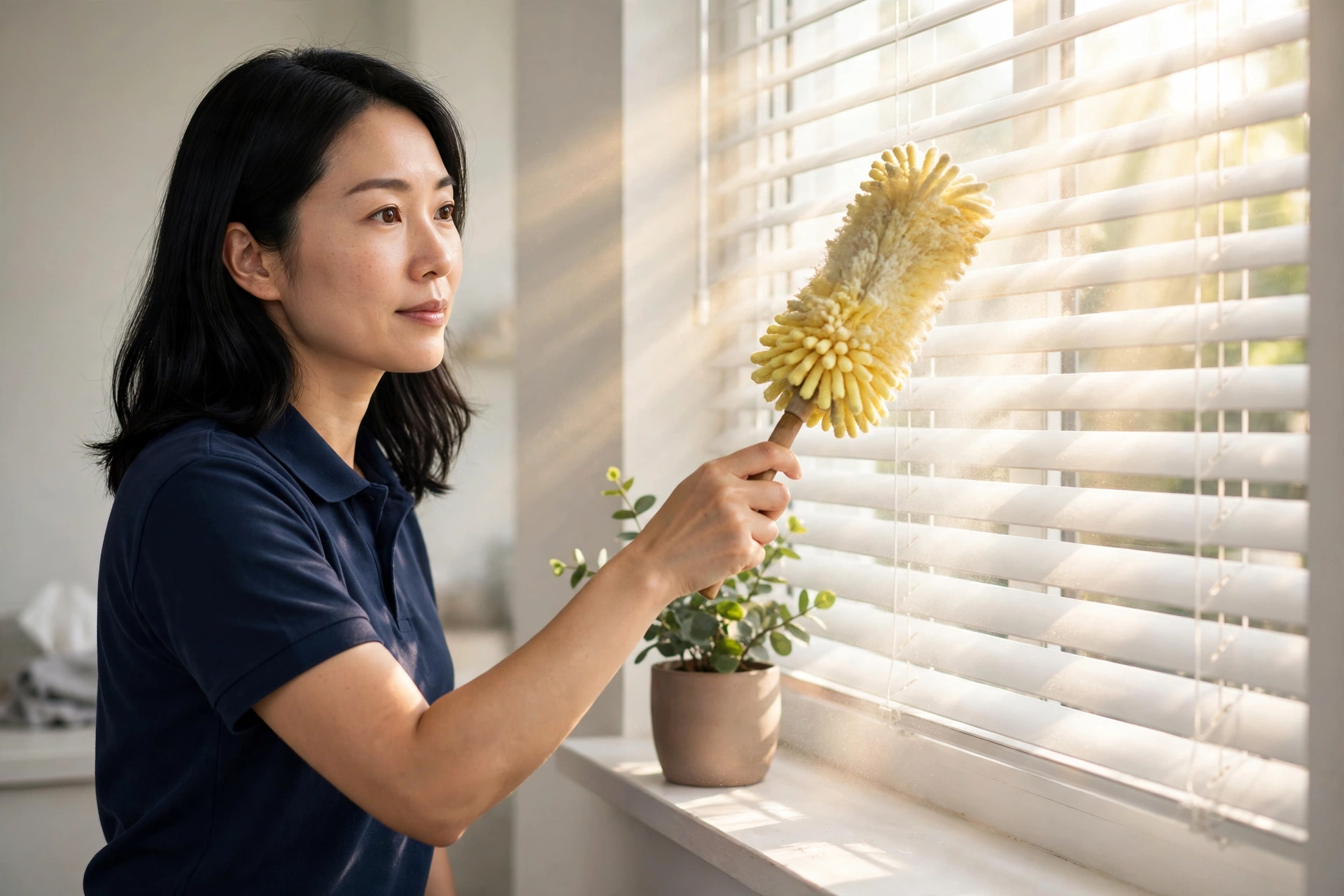 Gate City Maids pro dusting window blinds